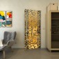 Pendeltür - Fineprint Modell 094 Gold auf Grauglas
