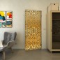 Pendeltür - Fineprint Modell 164 Gold auf Grauglas Pendeltür - Fineprint Modell 164 Gold auf Grauglas