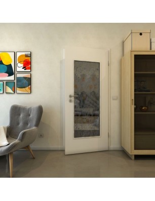 Lichtausschnitt - Fineprint Model 077 Schwarz auf Grauglas