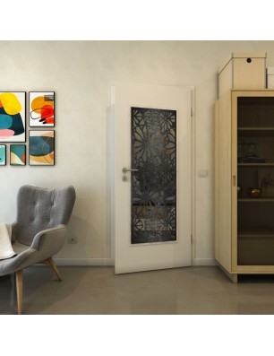 Lichtausschnitt - Fineprint Model 145 Schwarz auf Grauglas