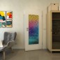 Lichtausschnitt - Fineprint Modell 160 Verlauf auf Grauglas Lichtausschnitt - Fineprint Modell 160 Verlauf auf Grauglas