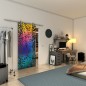 Glasschiebetür PIPE-LINE - Fineprint Modell 094 Verlauf auf Grauglas Glasschiebetür PIPE-LINE - Fineprint Modell 094 Verlauf auf Grauglas