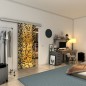 Glasschiebetür SLIM-LINE - Fineprint Modell 094 Gold auf Grauglas
