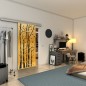 Glasschiebetür SLIM-LINE - Fineprint Modell 182 Gold auf Grauglas Glasschiebetür SLIM-LINE - Fineprint Modell 182 Gold auf Grauglas