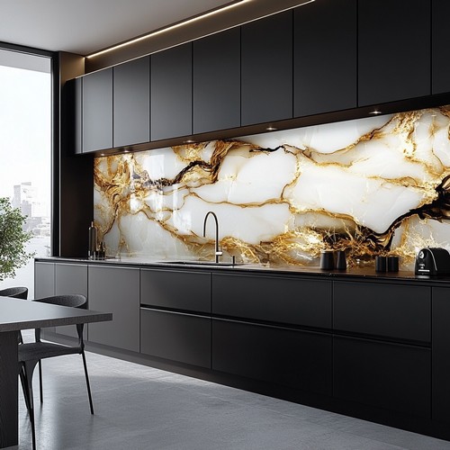 Glasdruck in der Küche